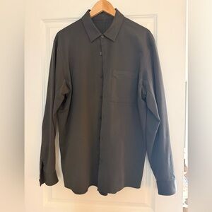 Lululemon Men’s Button-Up Shirt – charcoal, Size XL
